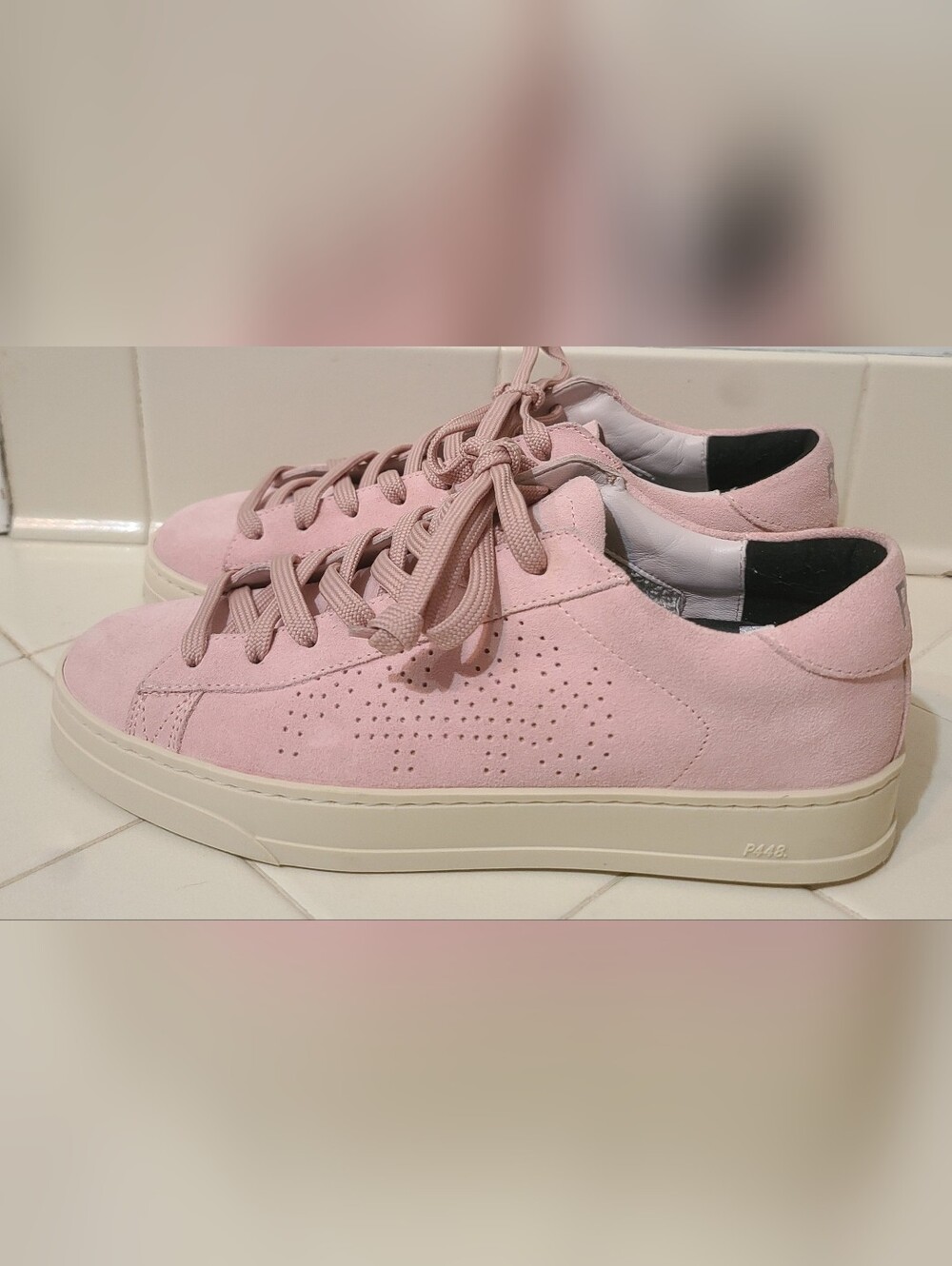 P448 Jack Pink Suede Sneakers Size EU 38/ Men's Size 6.5/ Women's Size 7.5